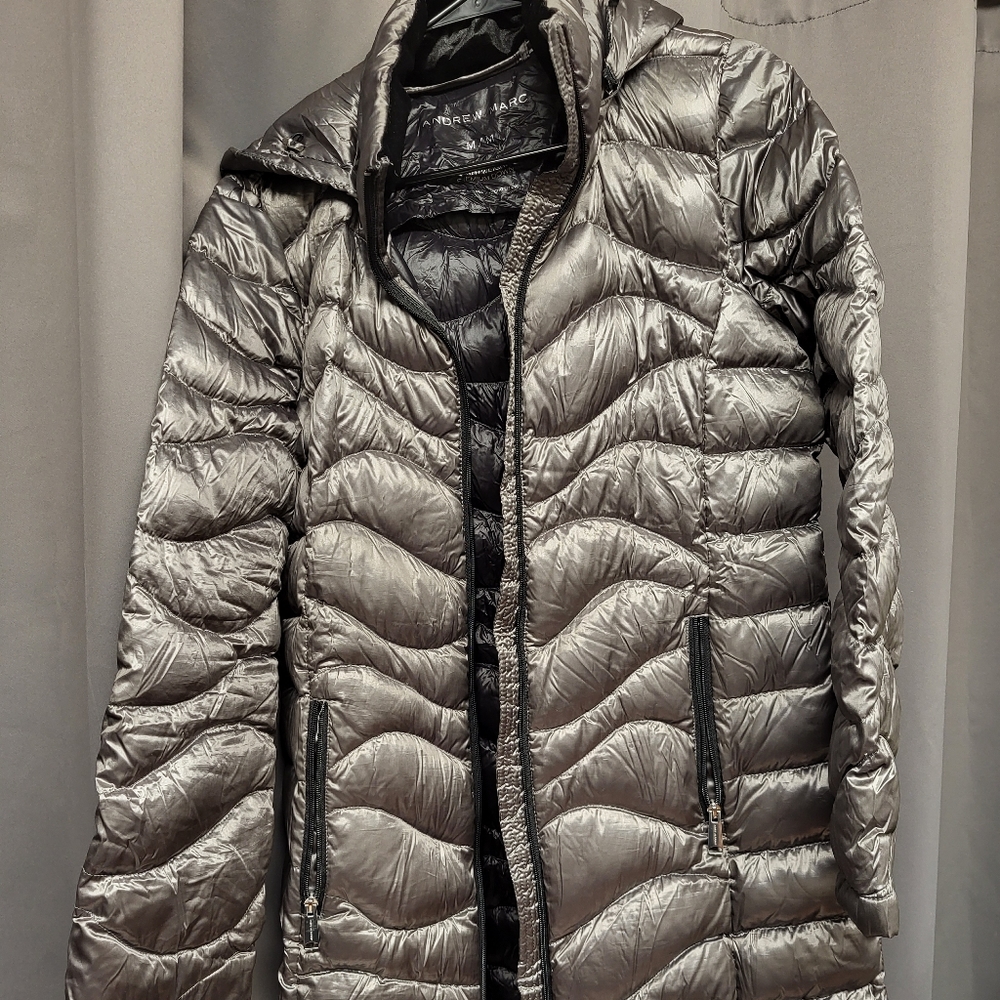 Andrew Marc Long Packable Down Jacket